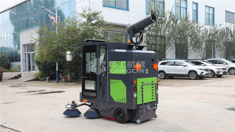 電動掃地機(jī)灑水、噴霧、清掃、吸塵都可以