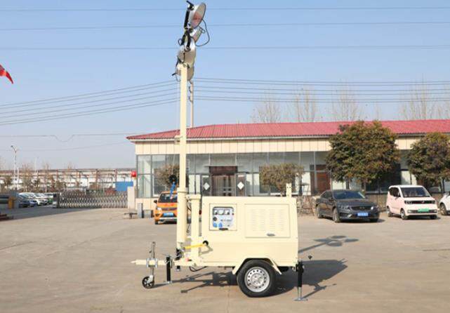 翔工的照明燈車，哪里需要哪里搬